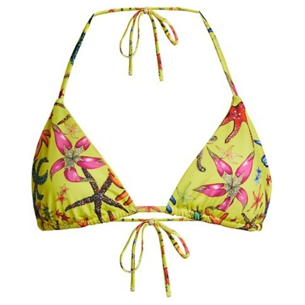 Versace Tresor de la Mer Triangle Bikini Top